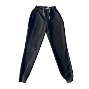 Figs Women's Sz Small Tall Black Zamora Technical Collection Scrub Pants Joggers